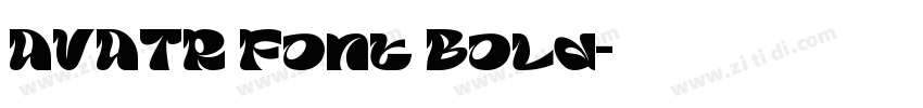 AVATR Font Bold字体转换